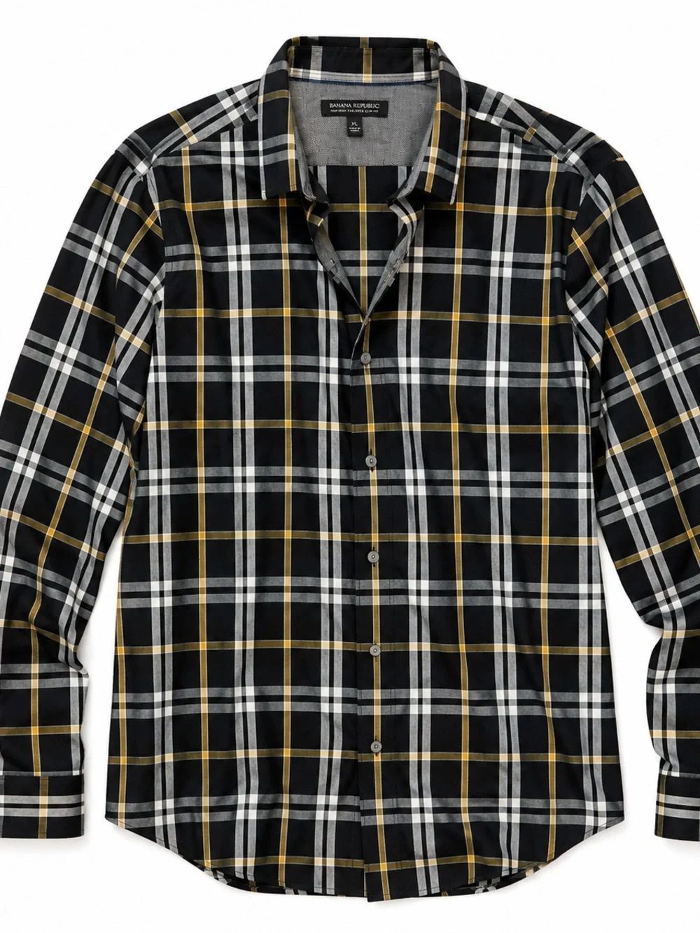 Banana Republic Men’s XL Non-Iron Tailored Slim Fit Plaid Shirt